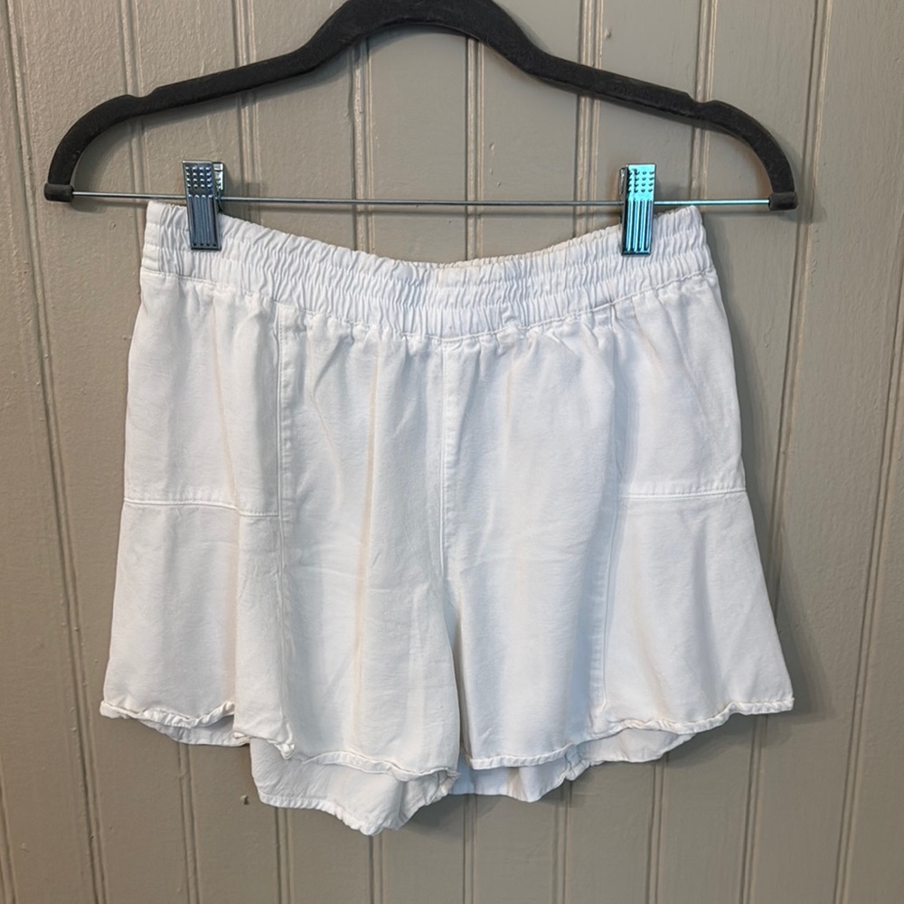 Maven West High Waist White Shorts